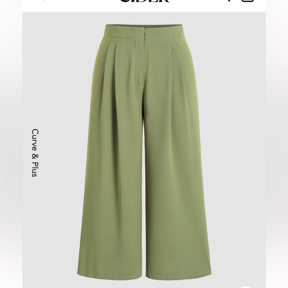 3x Olive green straight leg trouser. - Picture 1 of 3